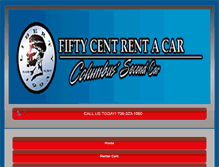 Tablet Screenshot of fiftycentrentacar.com